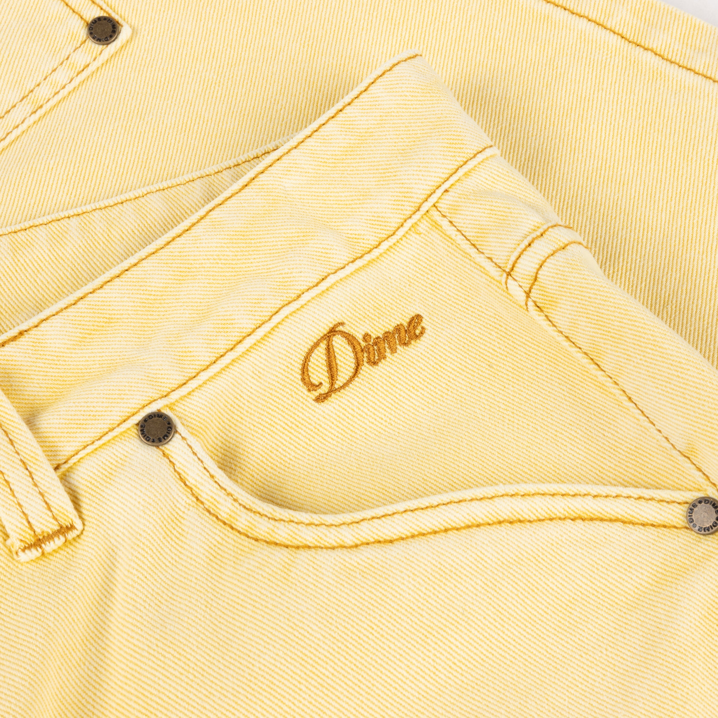 DIME(ダイム)CARPENTER DENIM SHORTS / LEMON