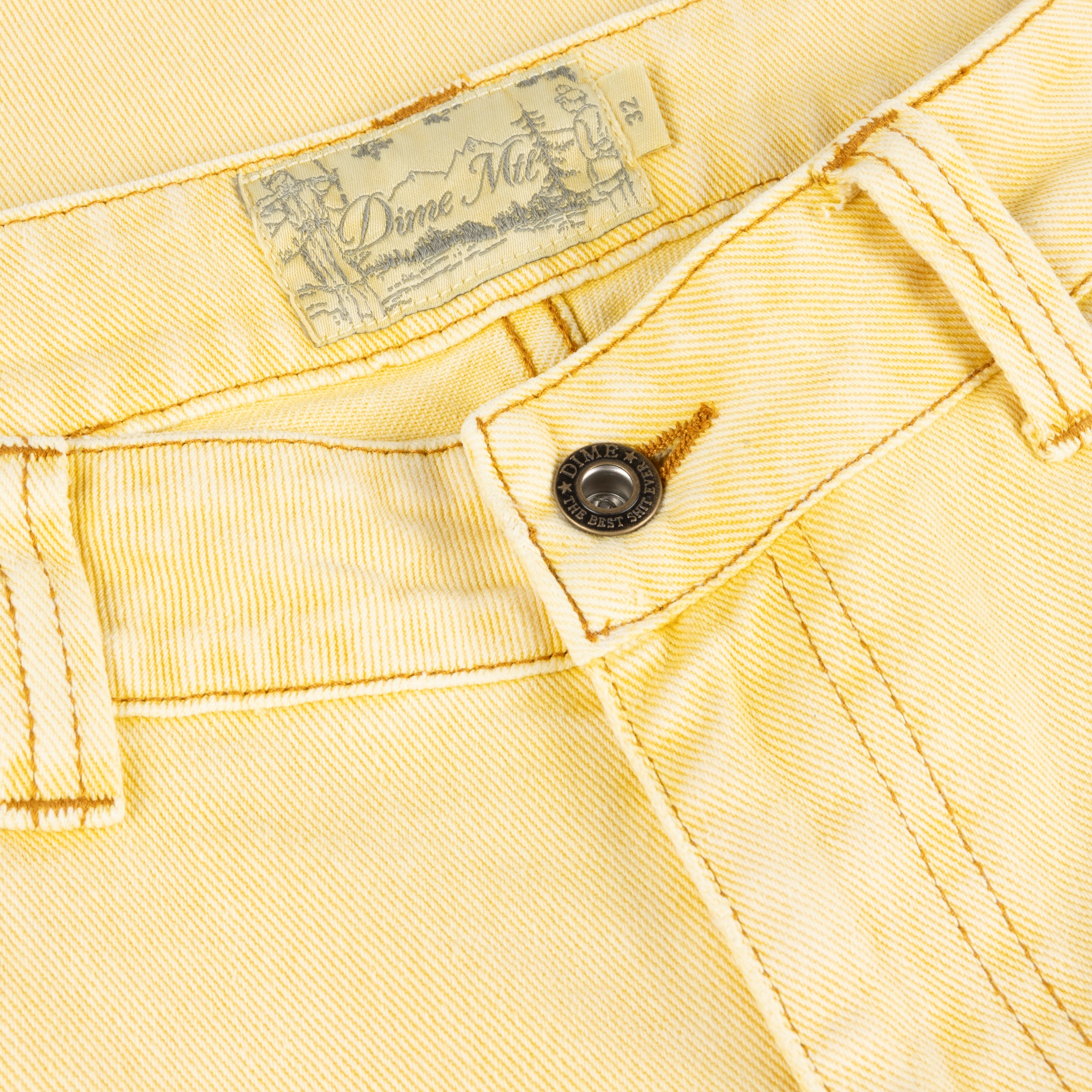 DIME(ダイム)CARPENTER DENIM SHORTS / LEMON