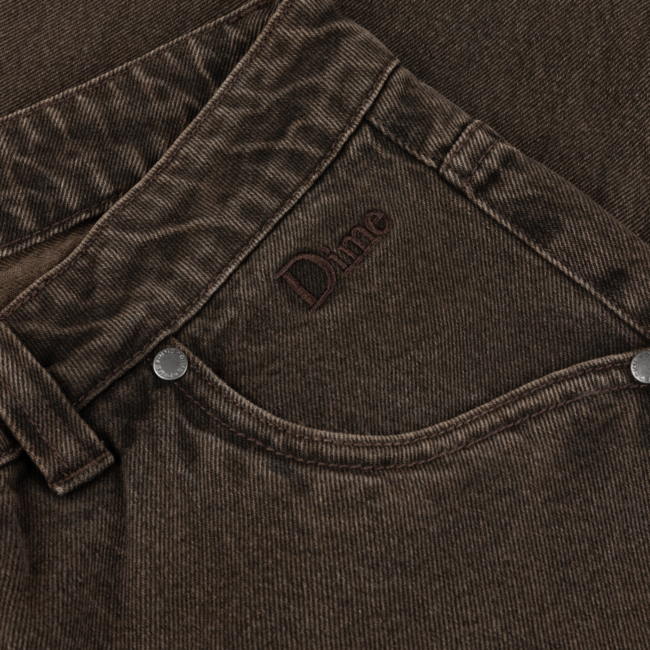 DIME(ダイム)CLASSIC RELAXED DENIM PANTS / FADED BROWN