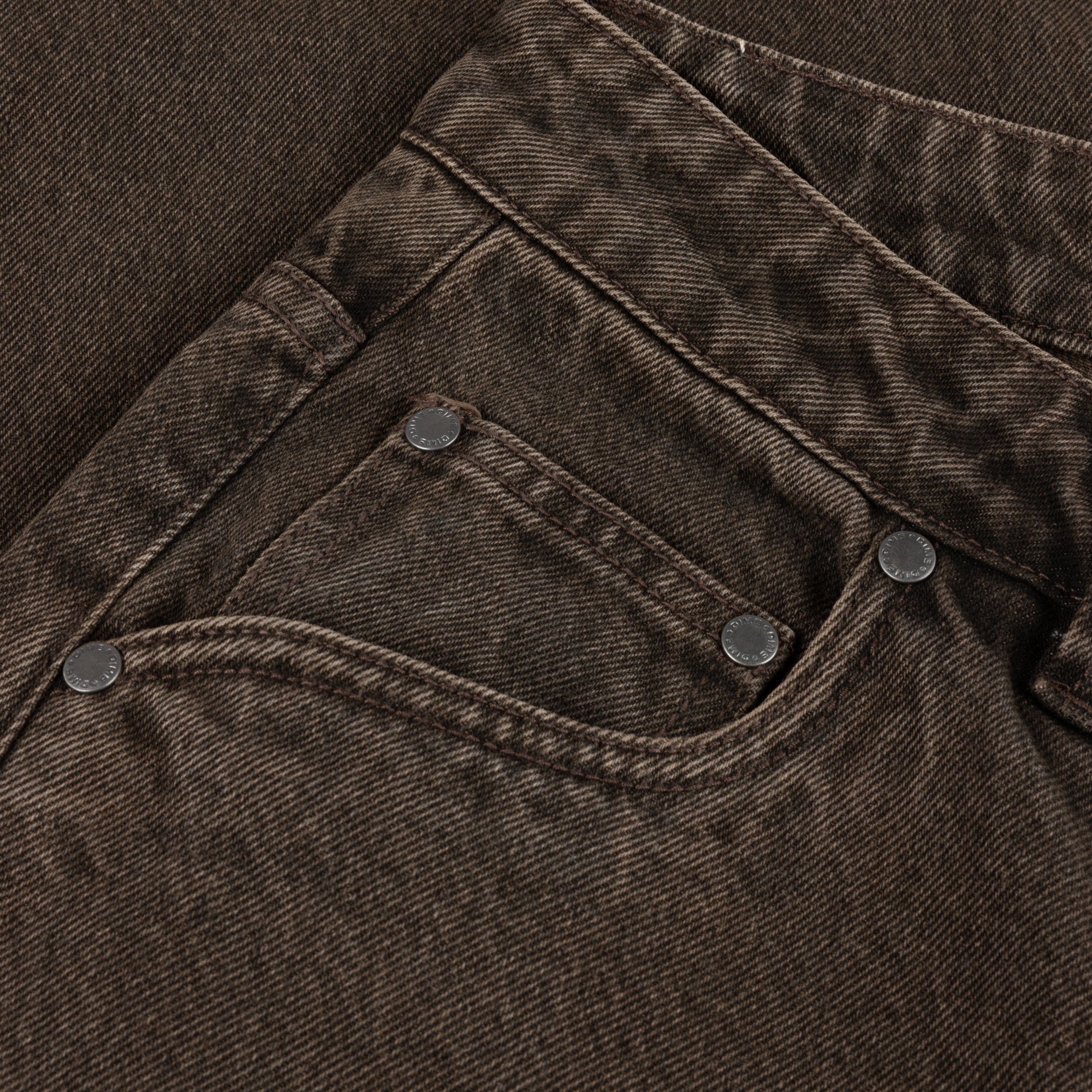 DIME(ダイム)CLASSIC RELAXED DENIM PANTS / FADED BROWN