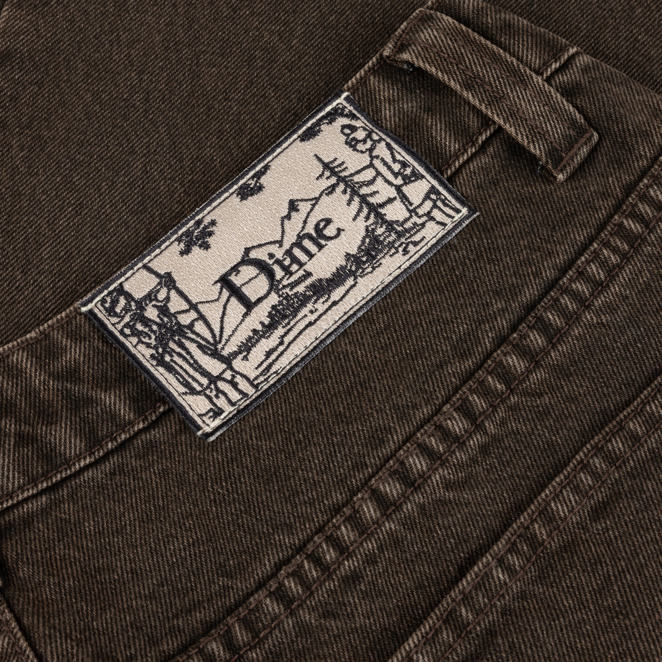 DIME(ダイム)CLASSIC RELAXED DENIM PANTS / FADED BROWN