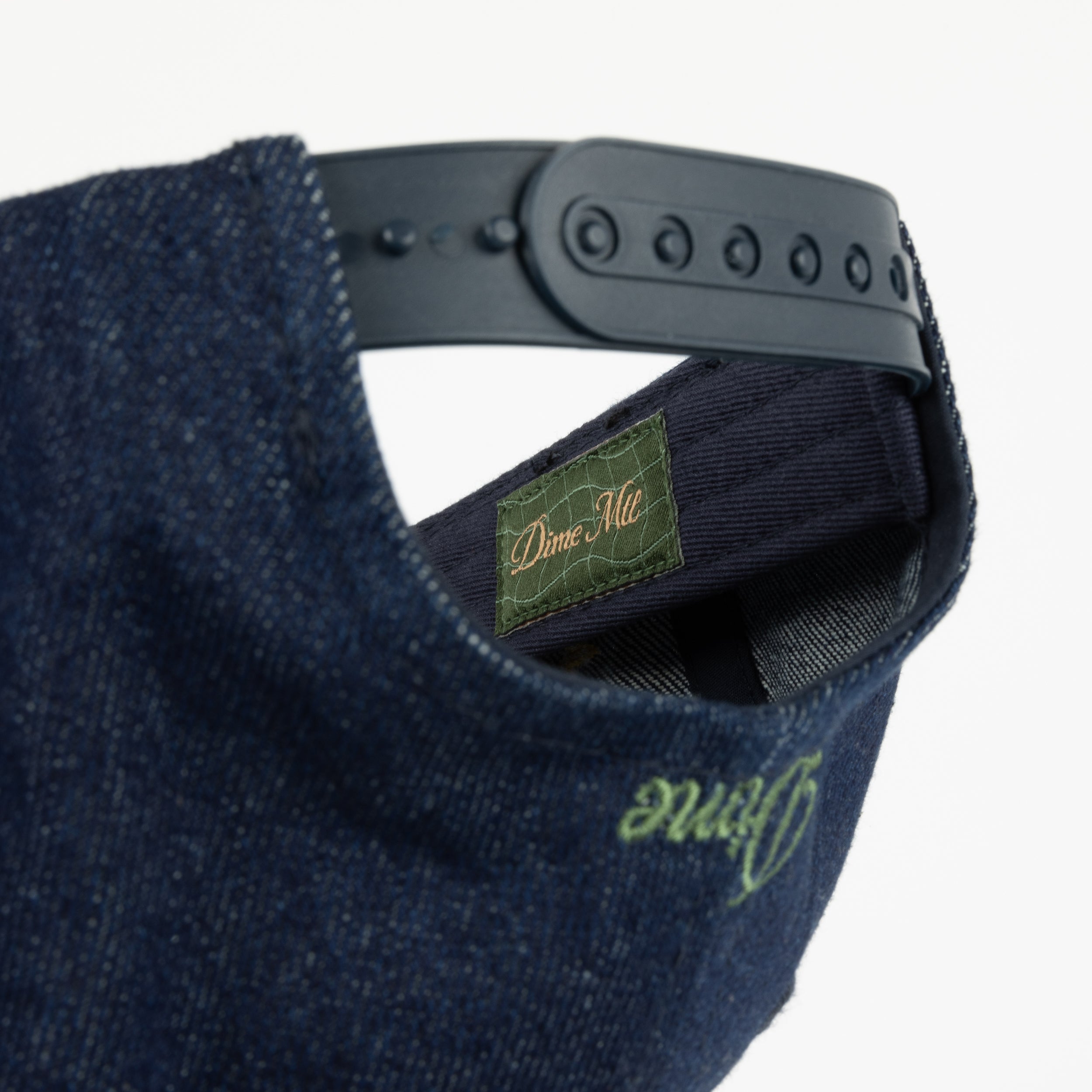 DIME(ダイム)CURSIVE D FULL FIT CAP / INDIGO DENIM