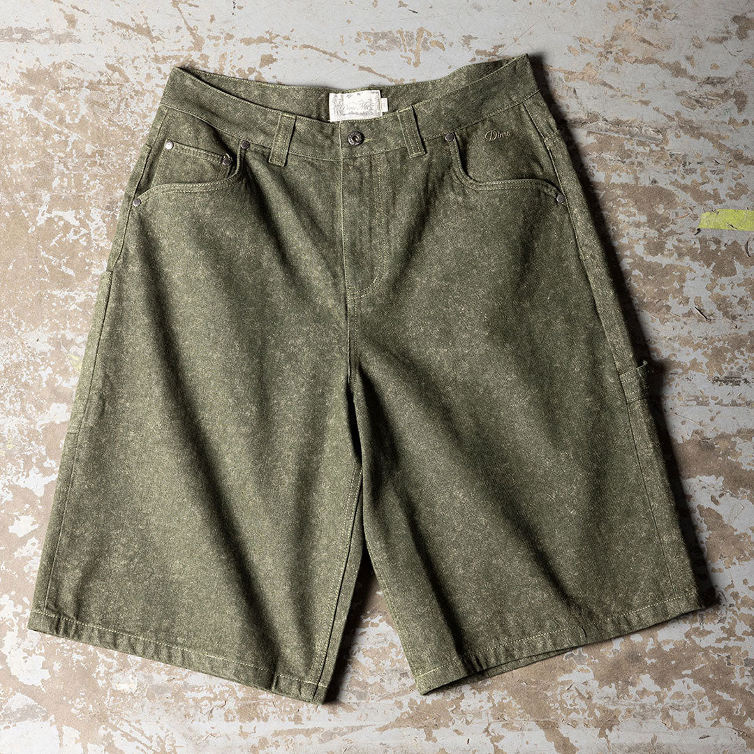 CLASSIC DENIM SHORTS / ELECTRIC GREEN