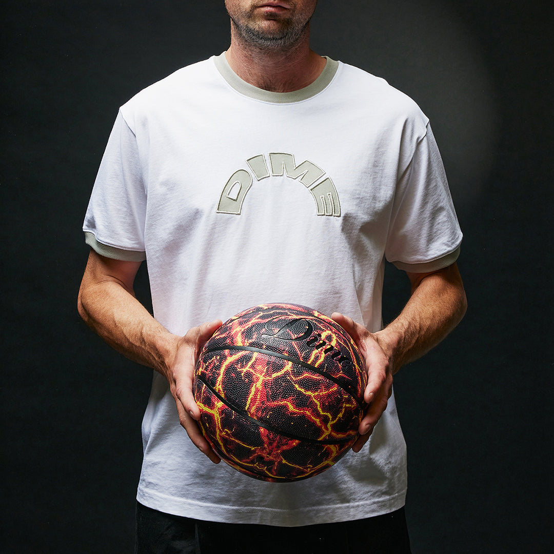DIME MTL(ダイム モントリオール)| ARCH RINGER T-SHIRT / WHITE | スノーボード・スケートボードのTACTICS JAPAN