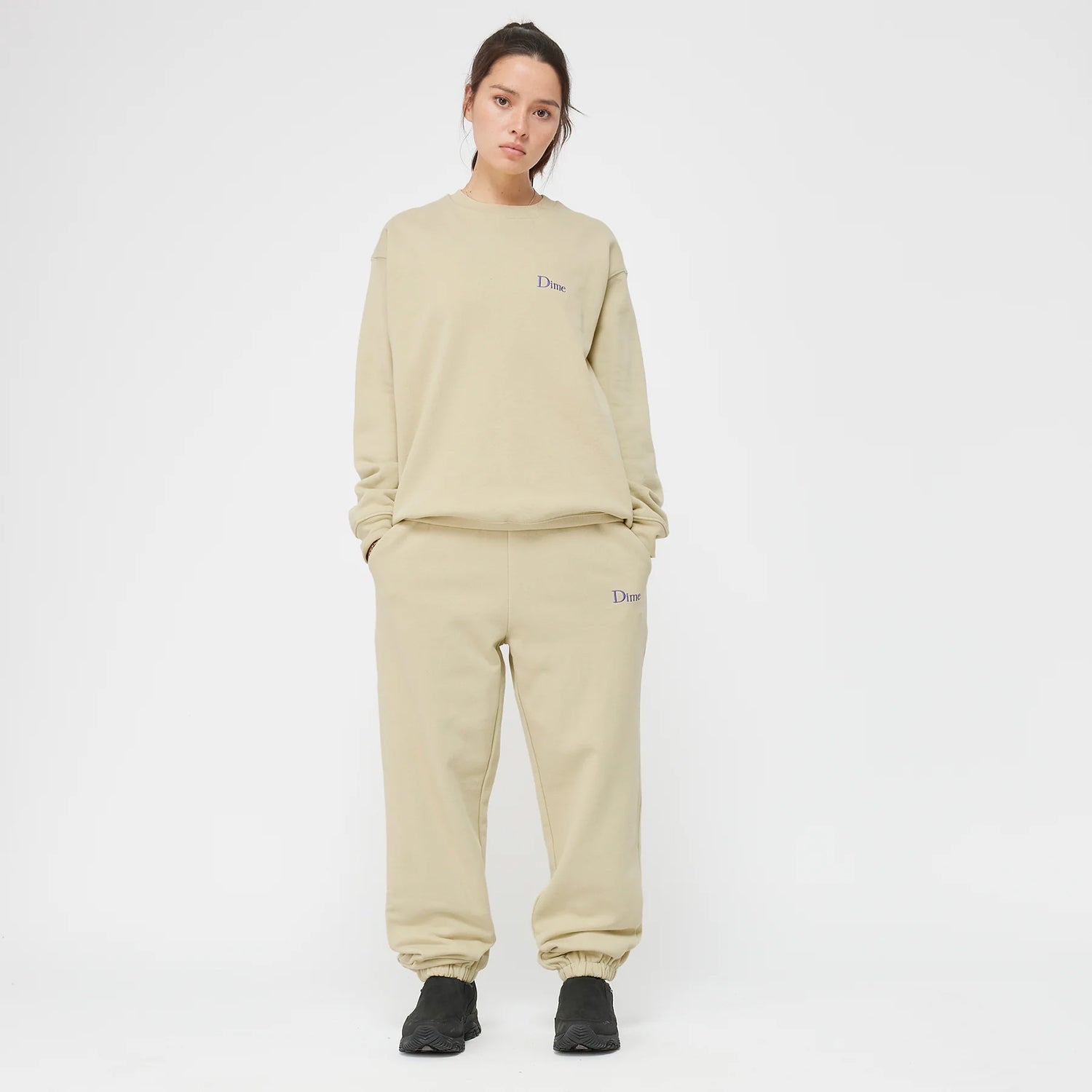 CLASSIC SMALL LOGO CREWNECK / LIGHT MOSS