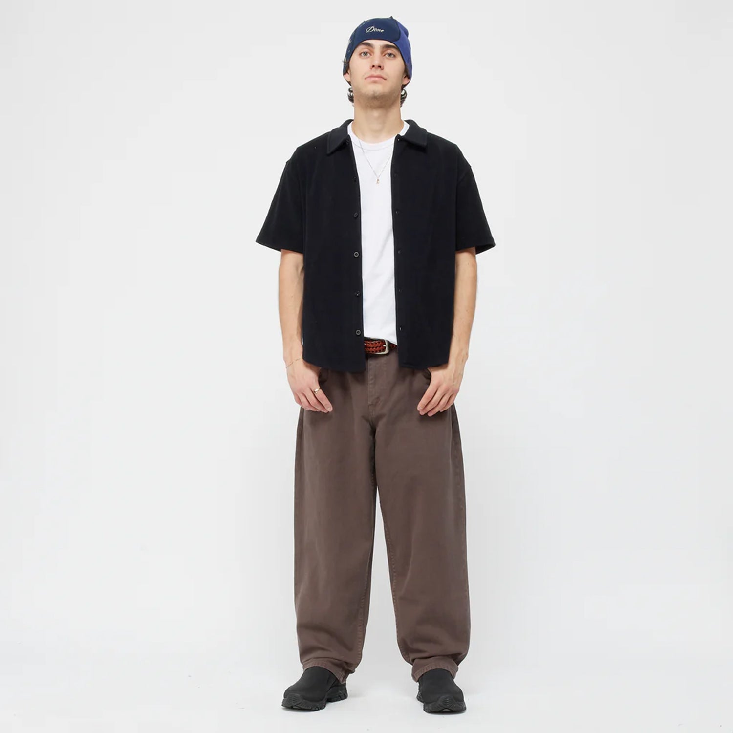 CLASSIC BAGGY DENIM PANTS / BROWN