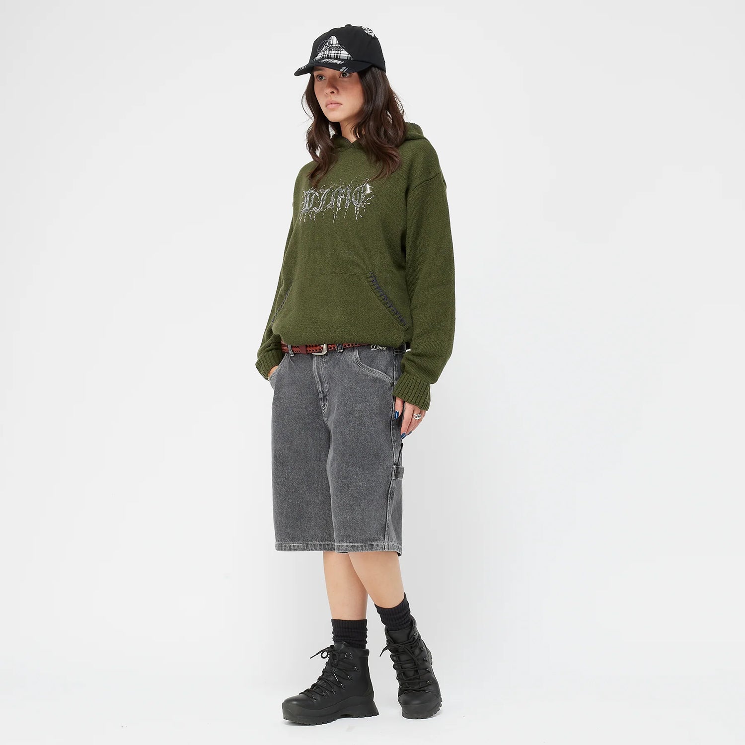 HARDCORE WOOL HOODIE / ARMY GREEN