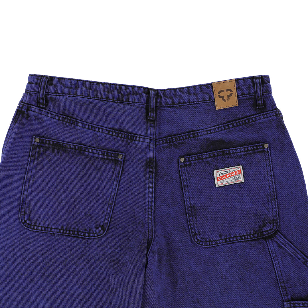 TACTICS(タクティクス)| DOUBLE KNEE JEANS / BLUE OVERDYE | スノーボード・スケートボードのTACTICS JAPAN