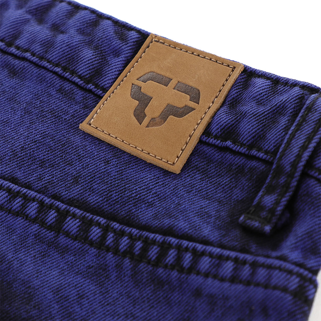 TACTICS(タクティクス)| DOUBLE KNEE JEANS / BLUE OVERDYE | スノーボード・スケートボードのTACTICS JAPAN