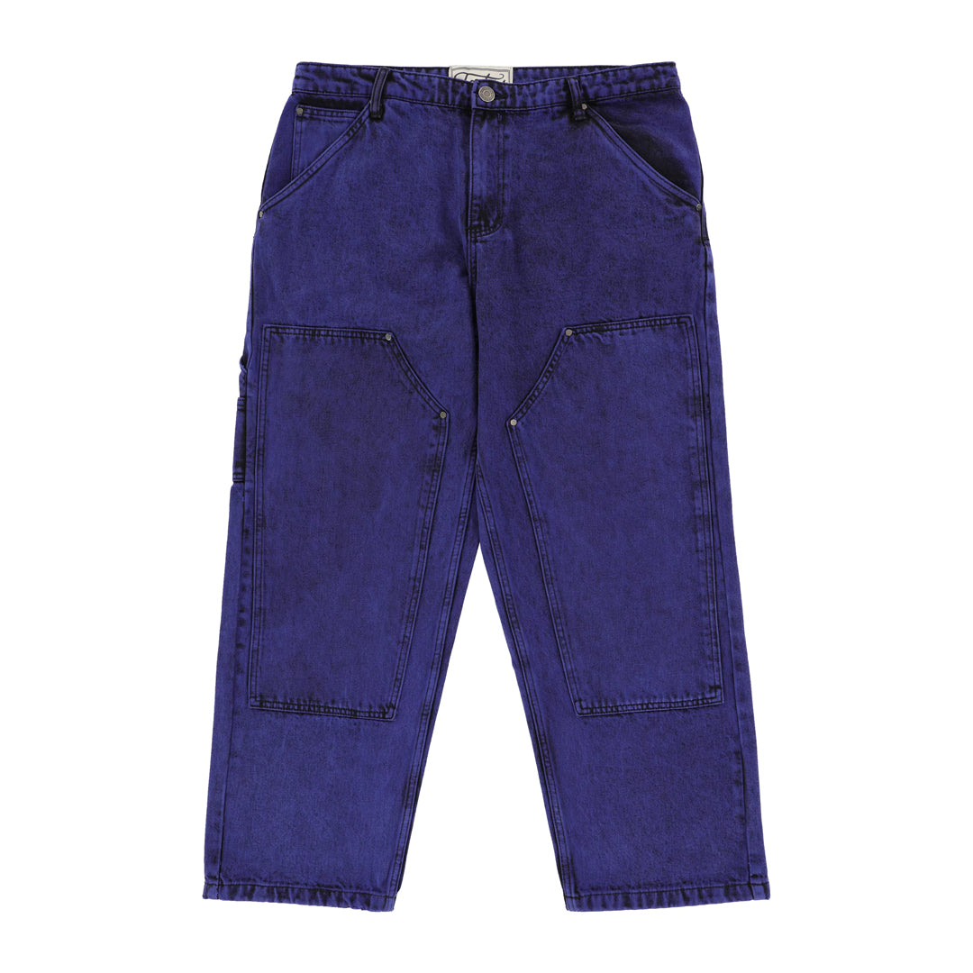 TACTICS(タクティクス)| DOUBLE KNEE JEANS / BLUE OVERDYE | スノーボード・スケートボードのTACTICS JAPAN