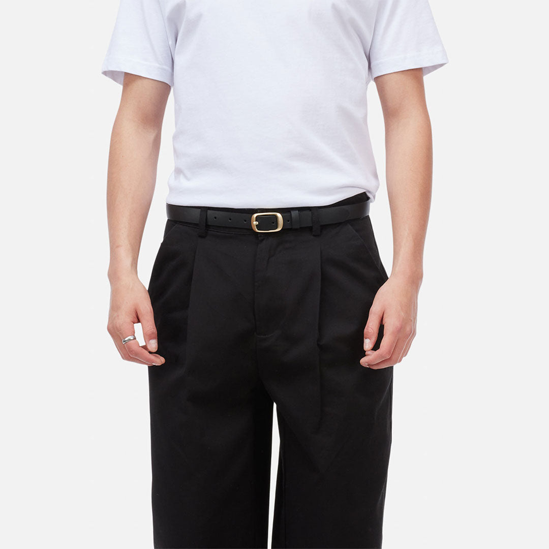 DIME MTL(ダイム モントリオール)| DRESS LEATHER BELT / BLACK | スノーボード・スケートボードのTACTICS JAPAN