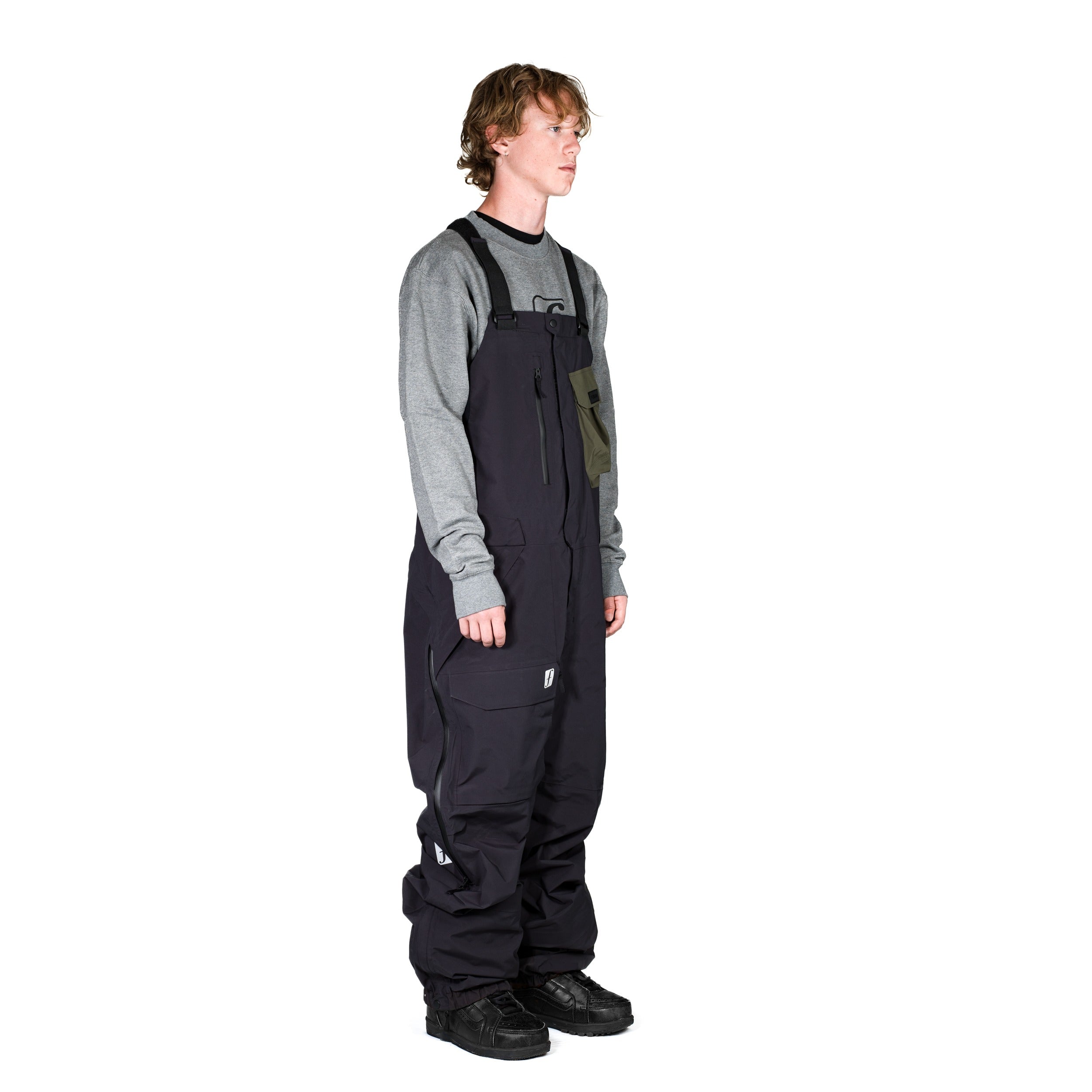 FORUM SNOWBOARDS(フォーラム スノーボード)| FORUM 3-LAYER BACKCOUNTRY BIB / BLACK | スノーボード・スケートボードのTACTICS JAPAN