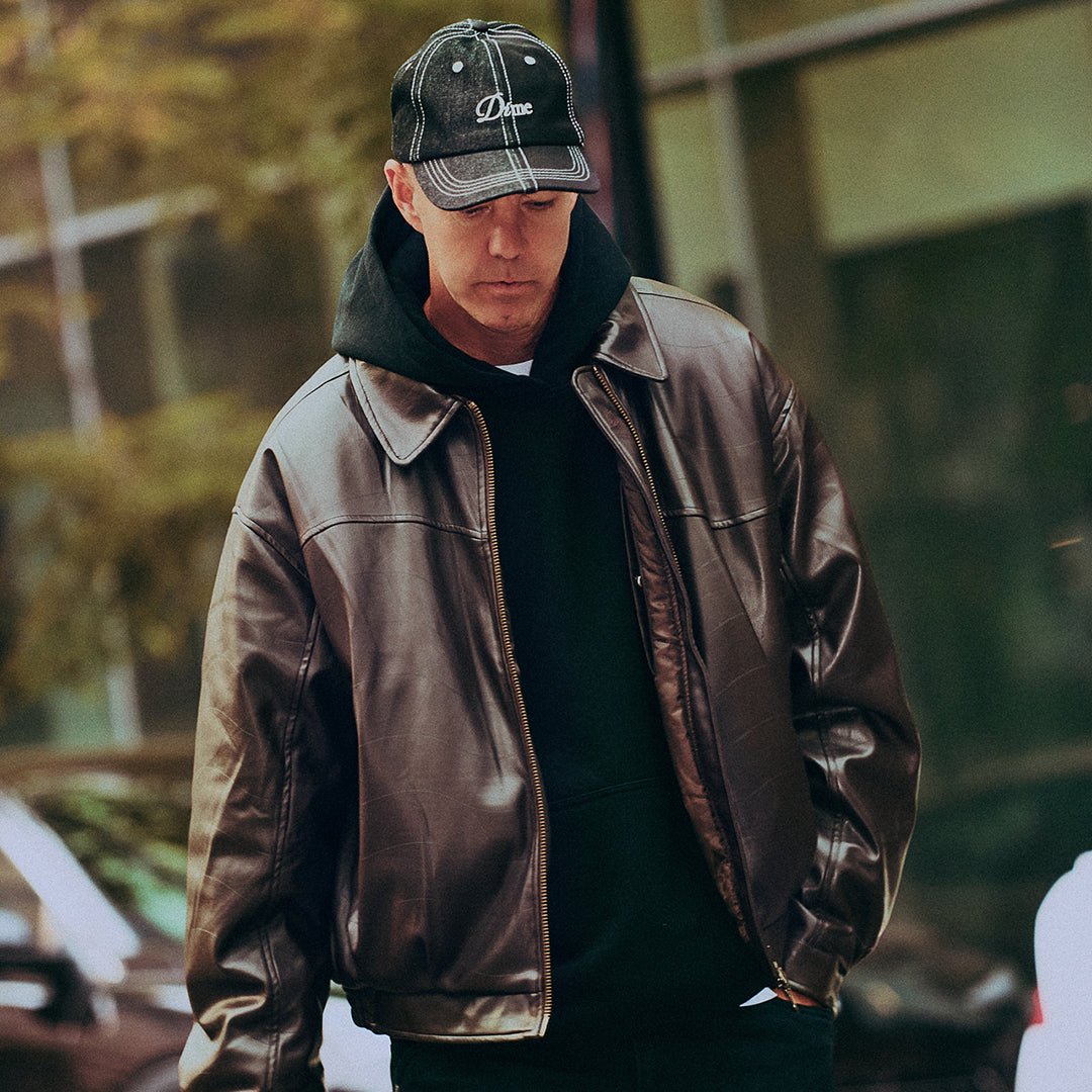 DEBOSSED WAVY JACKET / BROWN