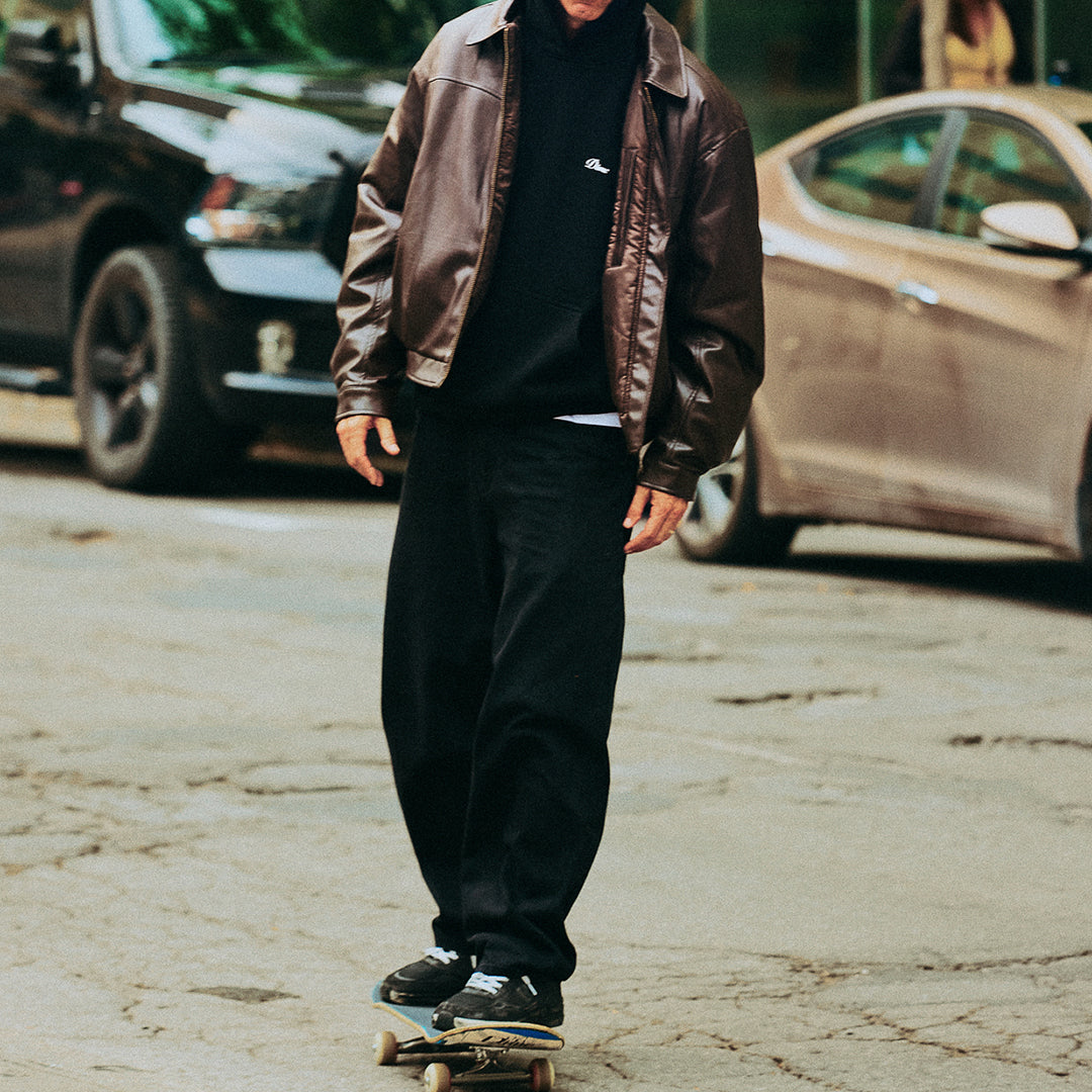 DEBOSSED WAVY JACKET / BROWN