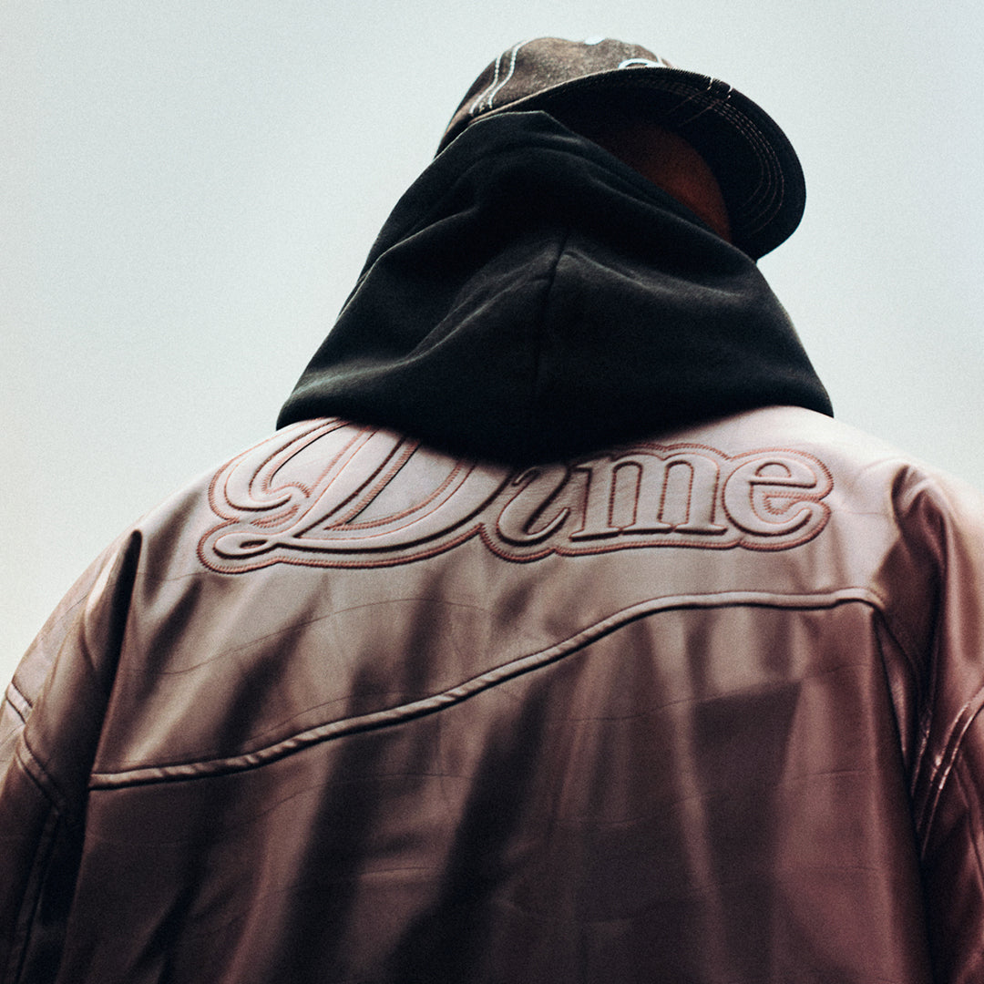 DEBOSSED WAVY JACKET / BROWN