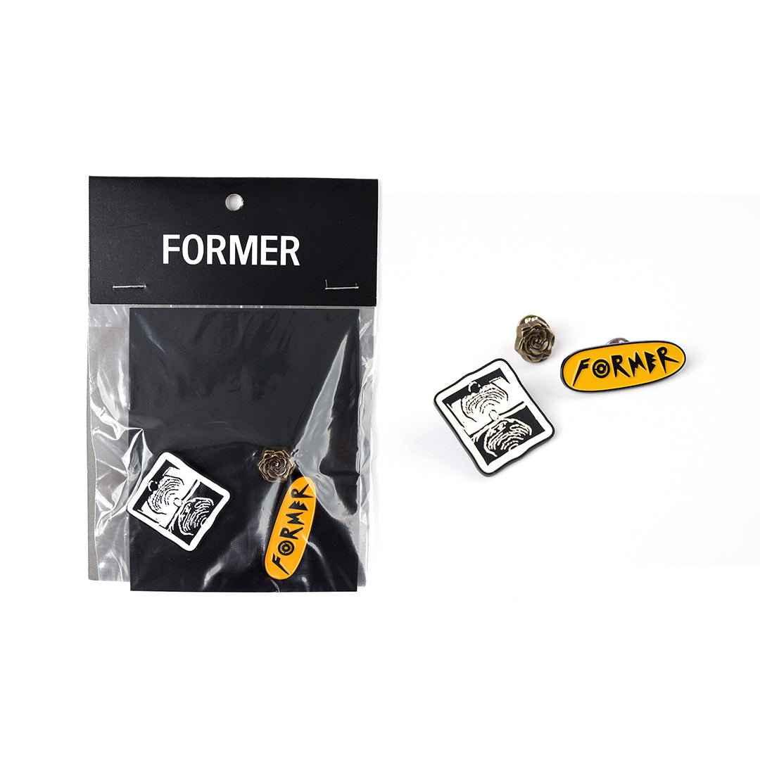 FORMER(フォーマー)| KIT PIN BADGE (X3) | スノーボード・スケートボードのTACTICS JAPAN