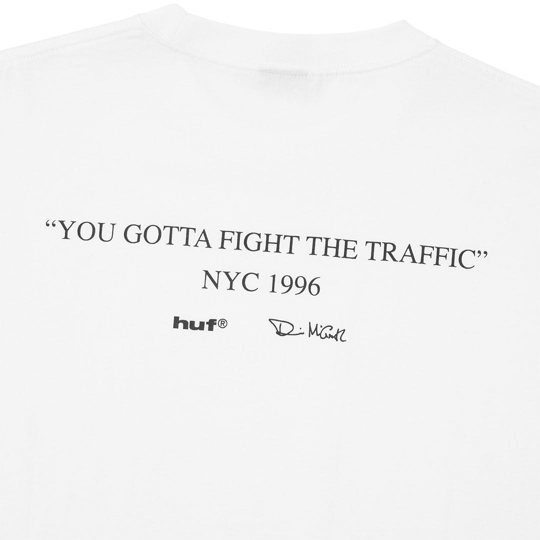 FIGHT THE TRAFFIC S/S TEE / WHITE