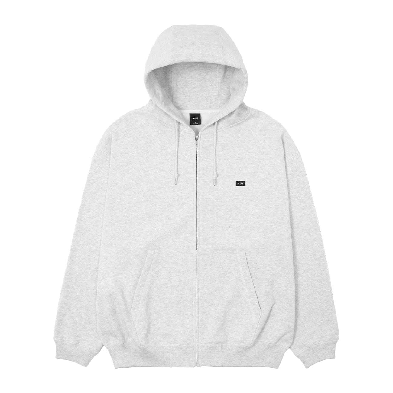 CLASSIC FLEECE FULL ZIP HOODIE / ASH GREY