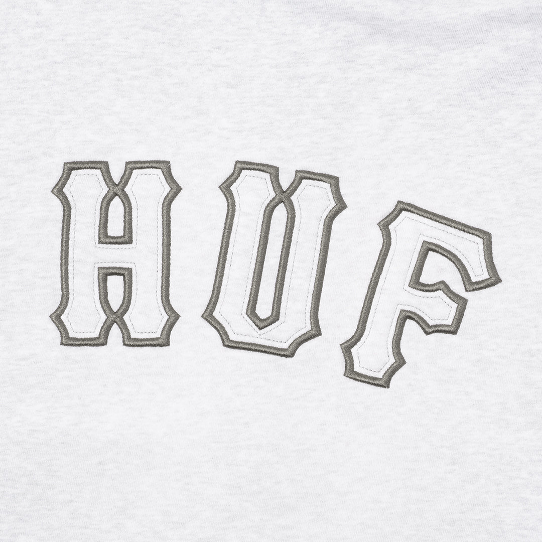 HUF WORLDWIDE(ハフ ワールドワイド)| ARCH WIDE FULL ZIP HOODIE / GRAY | スノーボード・スケートボードのTACTICS JAPAN