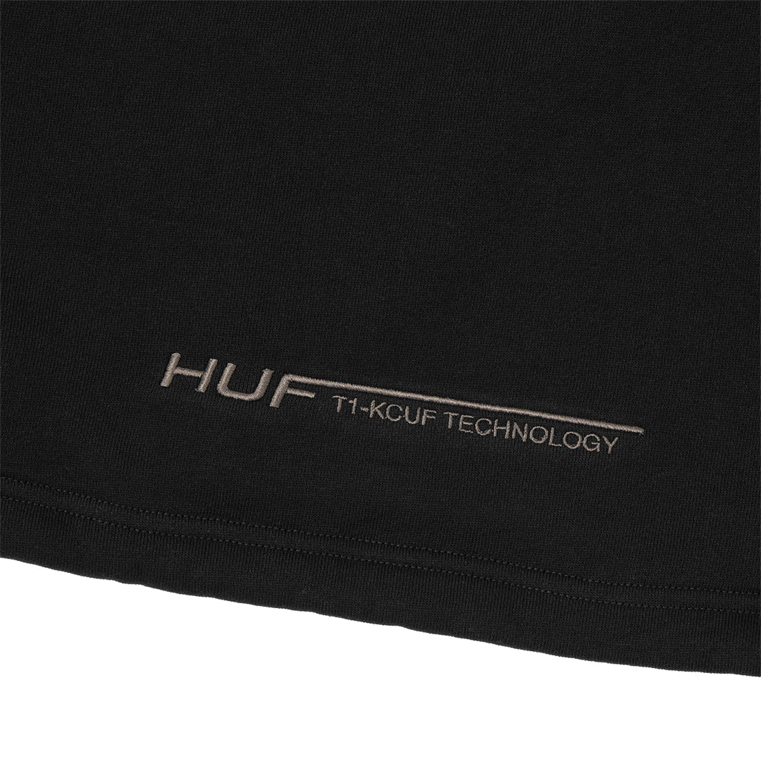 HUF WORLDWIDE(ハフ ワールドワイド)| LUX DRAWCORD CREW / BLACK | スノーボード・スケートボードのTACTICS JAPAN