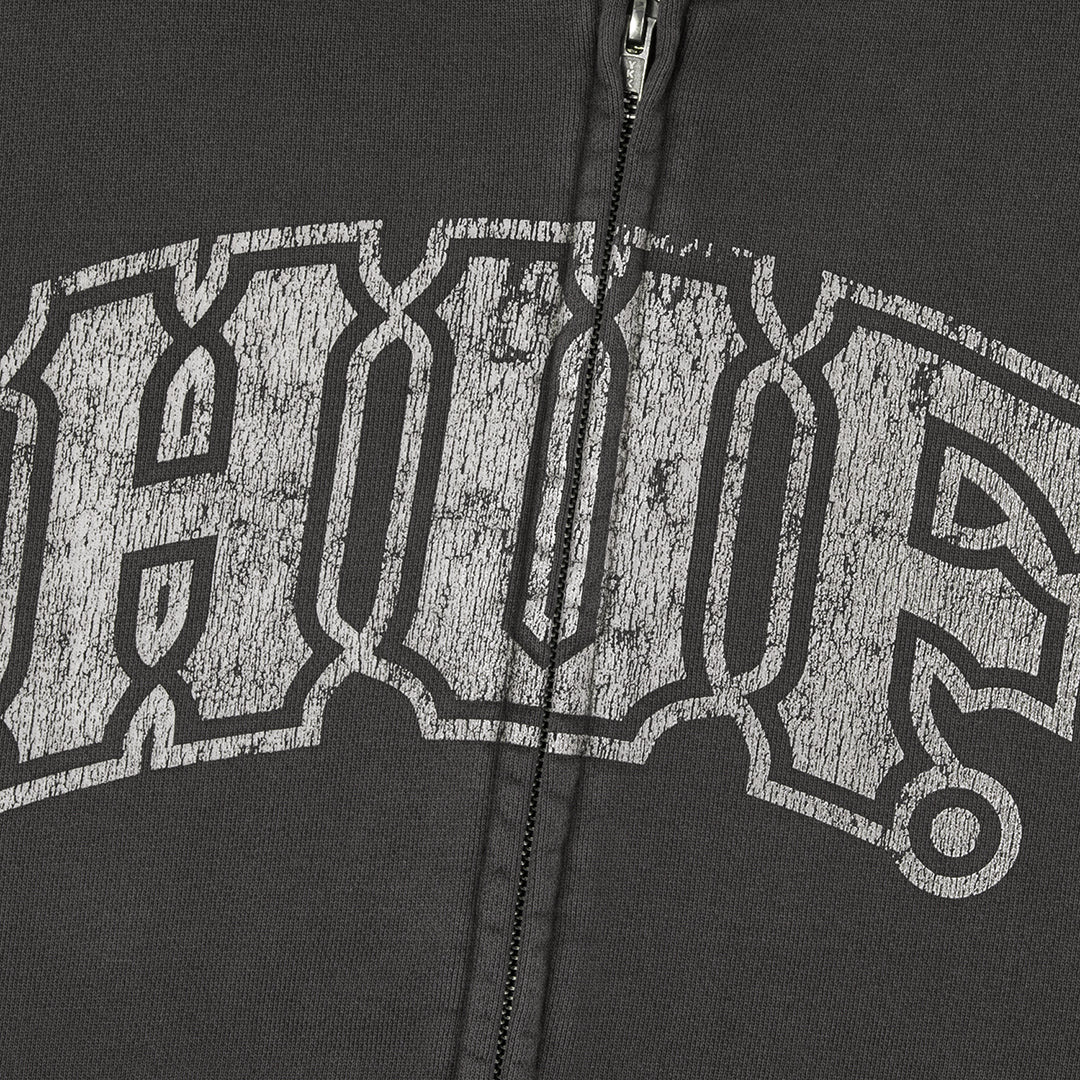 HUF WORLDWIDE(ハフ ワールドワイド)| CLASSIC ARCH F/Z HOODIE / BLACK | スノーボード・スケートボードのTACTICS JAPAN