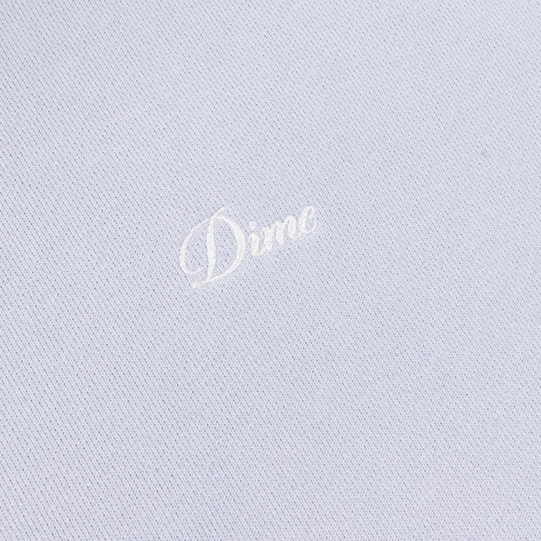 DIME MTL(ダイム モントリオール)| CURSIVE SMALL LOGO HOODIE / GREY LAVENDER | スケートボード・スノーボードのTACTICS JAPAN