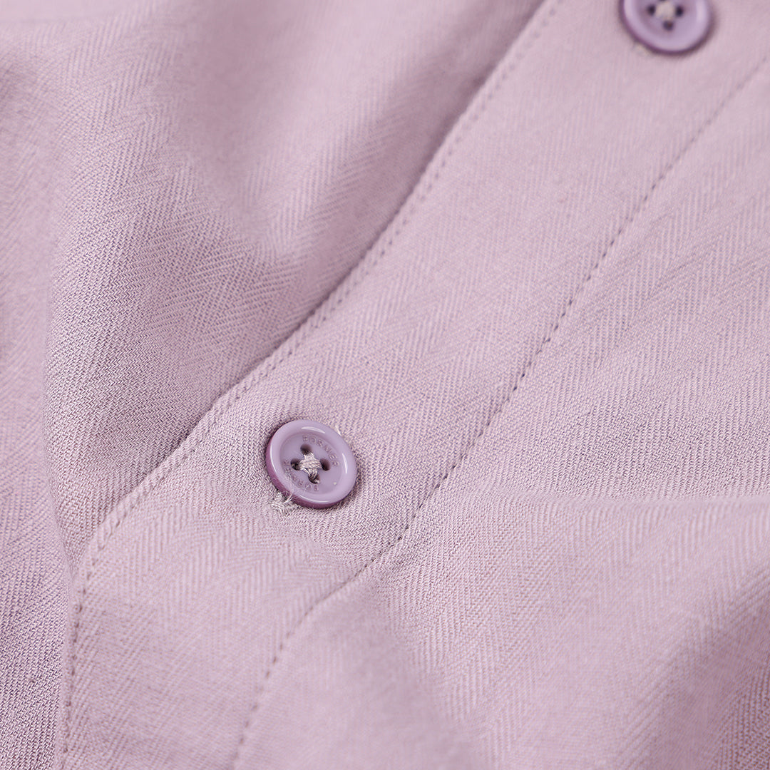 FORMER (フォーマー)VIVIAN HERRINGBONE SS SHIRT / VIOLET