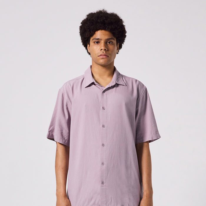 FORMER (フォーマー)VIVIAN HERRINGBONE SS SHIRT / VIOLET