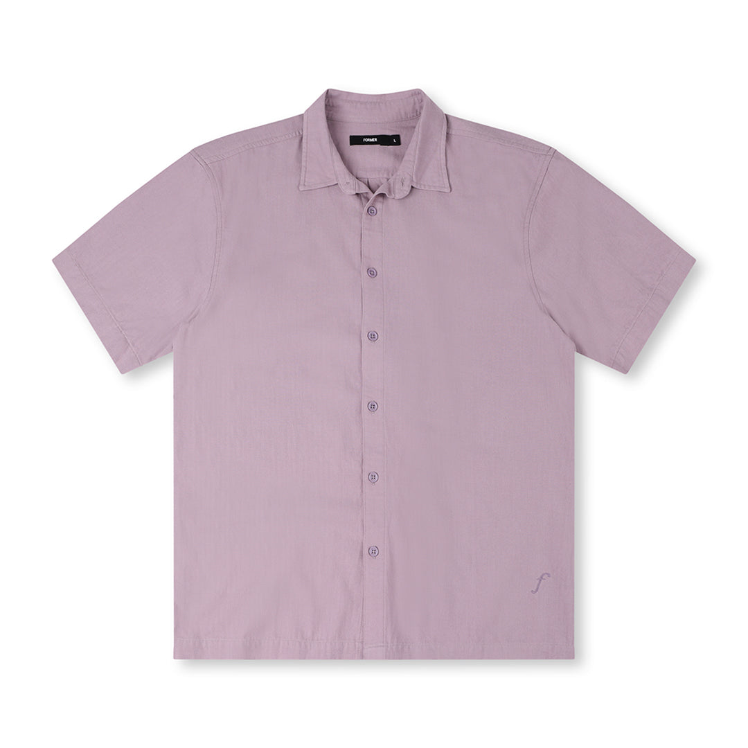 FORMER (フォーマー)VIVIAN HERRINGBONE SS SHIRT / VIOLET