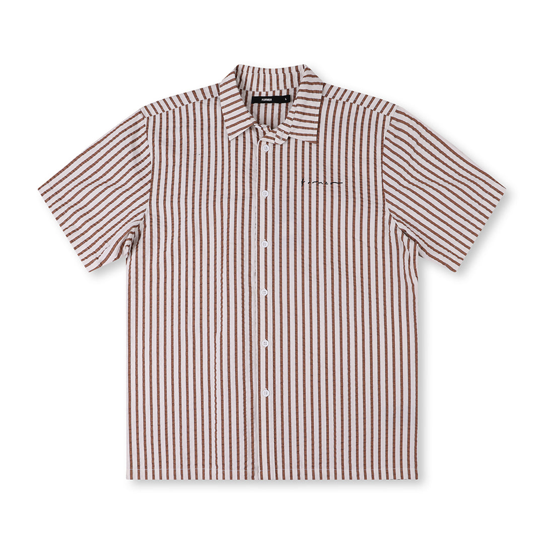 FORMER(フォーマー)| VIVIAN SEERSUCKER SS SHIRT | スノーボード・スケートボードのTACTICS JAPAN