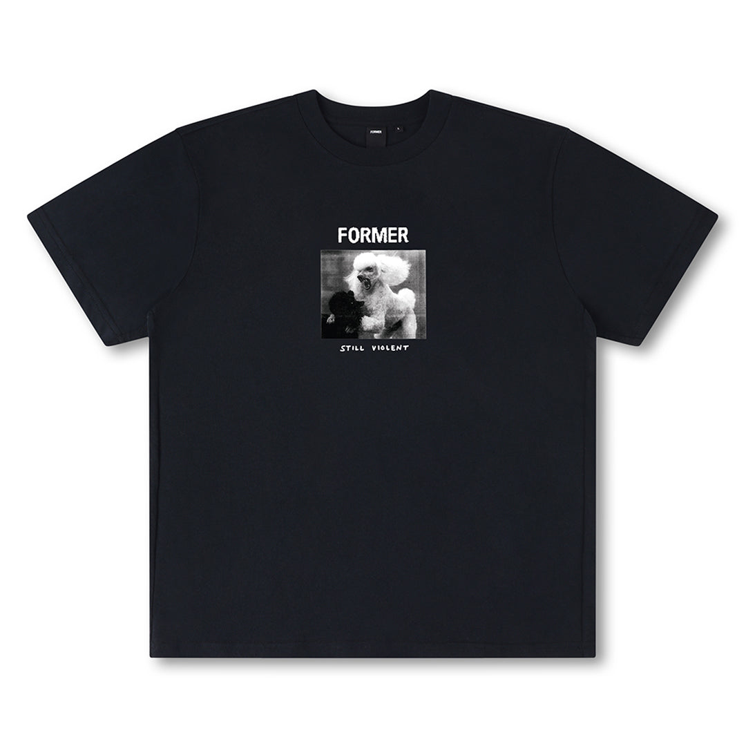 FORMER(フォーマー)| WAR POODLE T-SHIRT / BLACK | スノーボード・スケートボードのTACTICS JAPAN