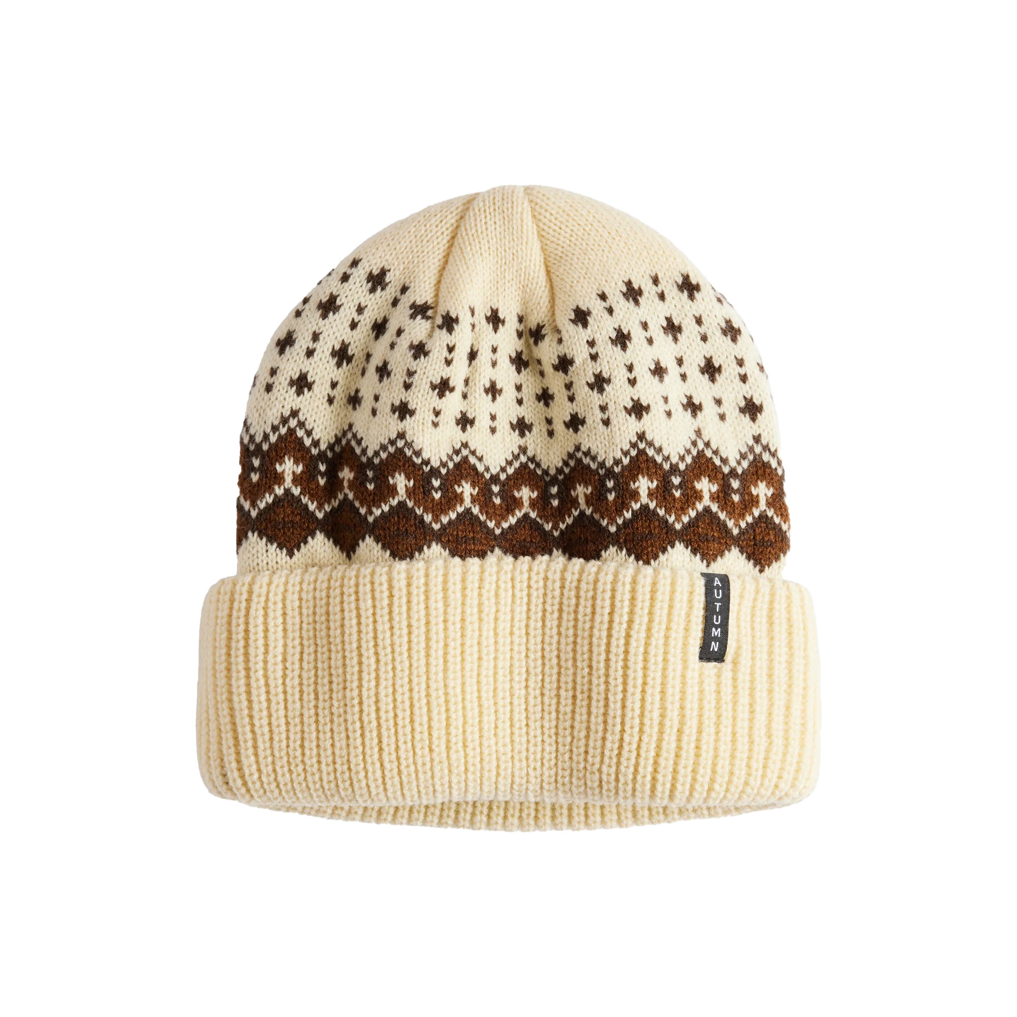 AUTUMN HEADWEAR(オータム ヘッドウェア)| FAIRISLE BEANIE / EGGSHELL | スノーボード・スケートボードのTACTICS JAPAN