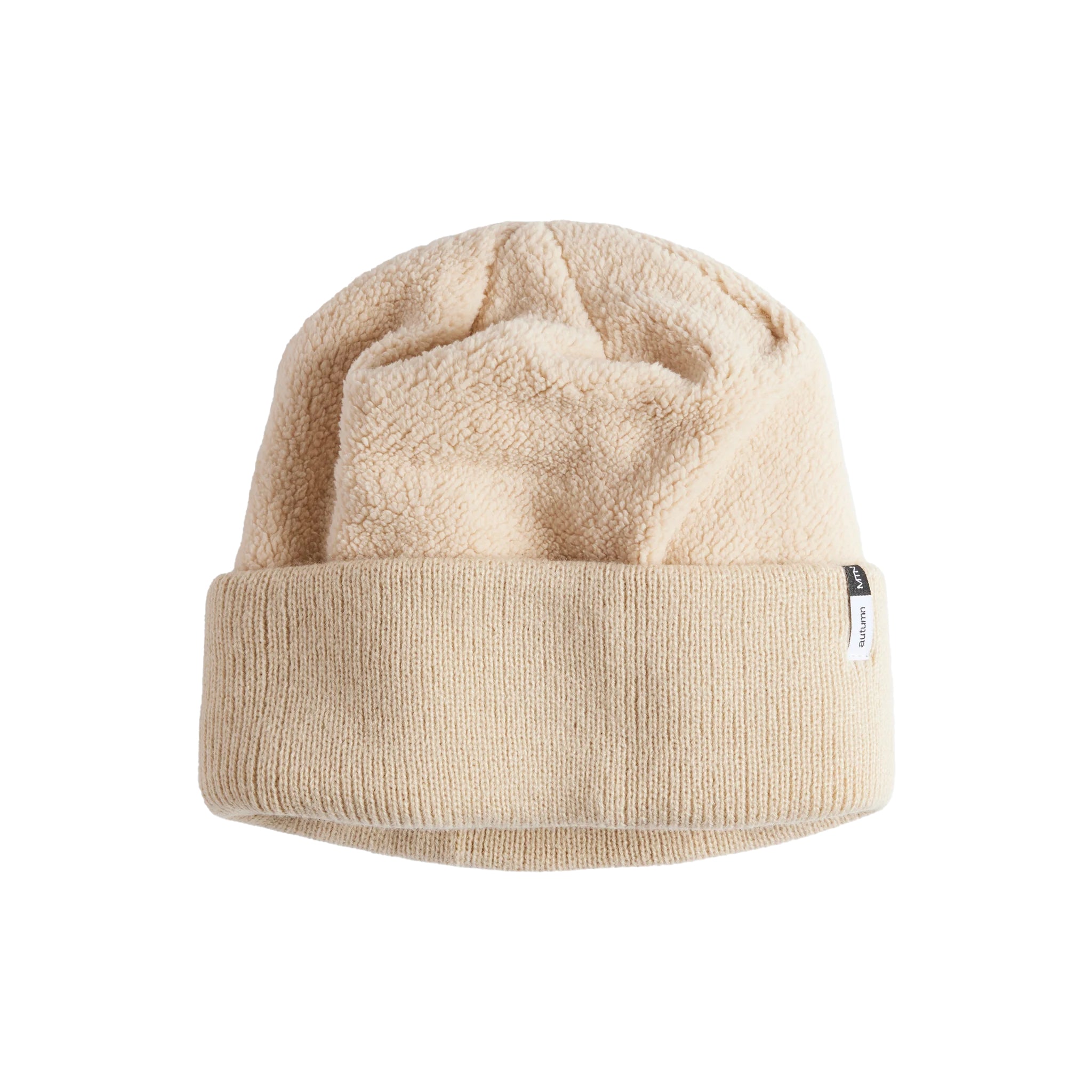 AUTUMN HEADWEAR(オータム ヘッドウェア)| REVERSE FLEECE BEANIE / NATURAL | スノーボード・スケートボードのTACTICS JAPAN