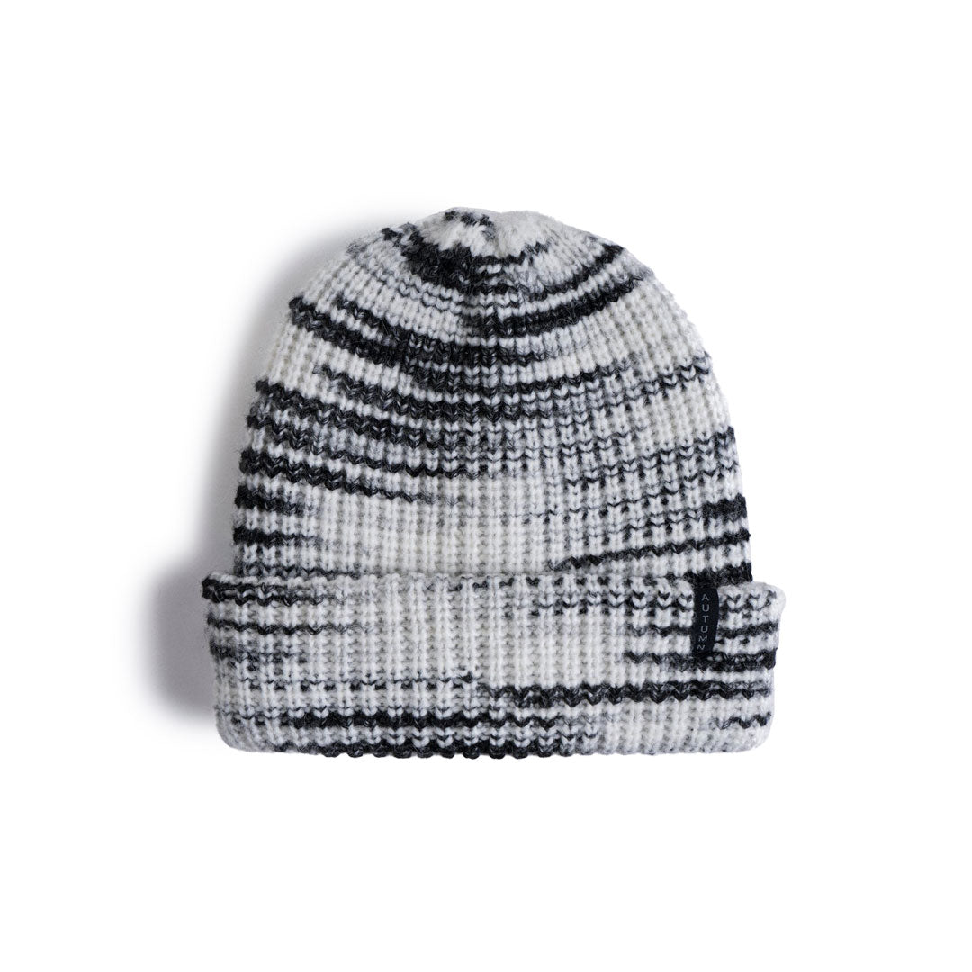 CHUNKY STRIPE BEANIE / BLACK