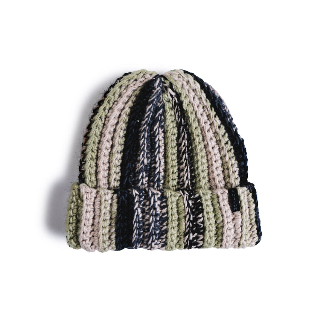 PATCHWORK BEANIE / SAND