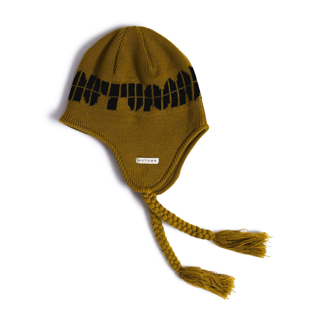 AUTUMN HEADWEAR(オータム ヘッドウェア)| SOY EAR FLAP BEANIE / DIJON | スノーボード・スケートボードのTACTICS JAPAN