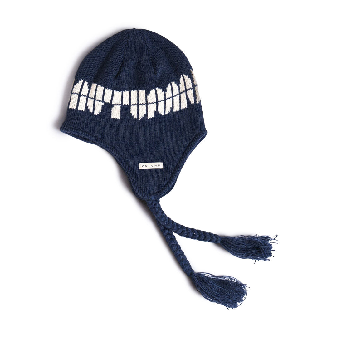 SOY EAR FLAP BEANIE / MIDNIGHT