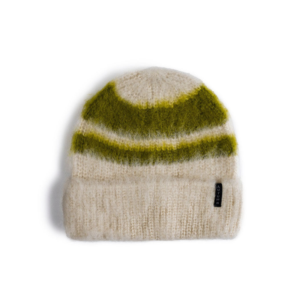 AUTUMN HEADWEAR(オータム ヘッドウェア)| SPORTS STRIPE BEANE / NATURAL | スノーボード・スケートボードのTACTICS JAPAN