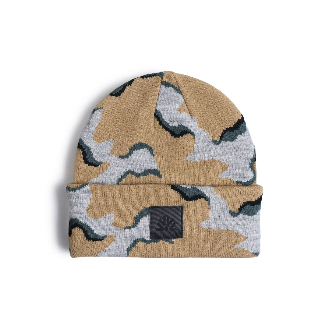 WAVY CAMO BEANIE / SAND