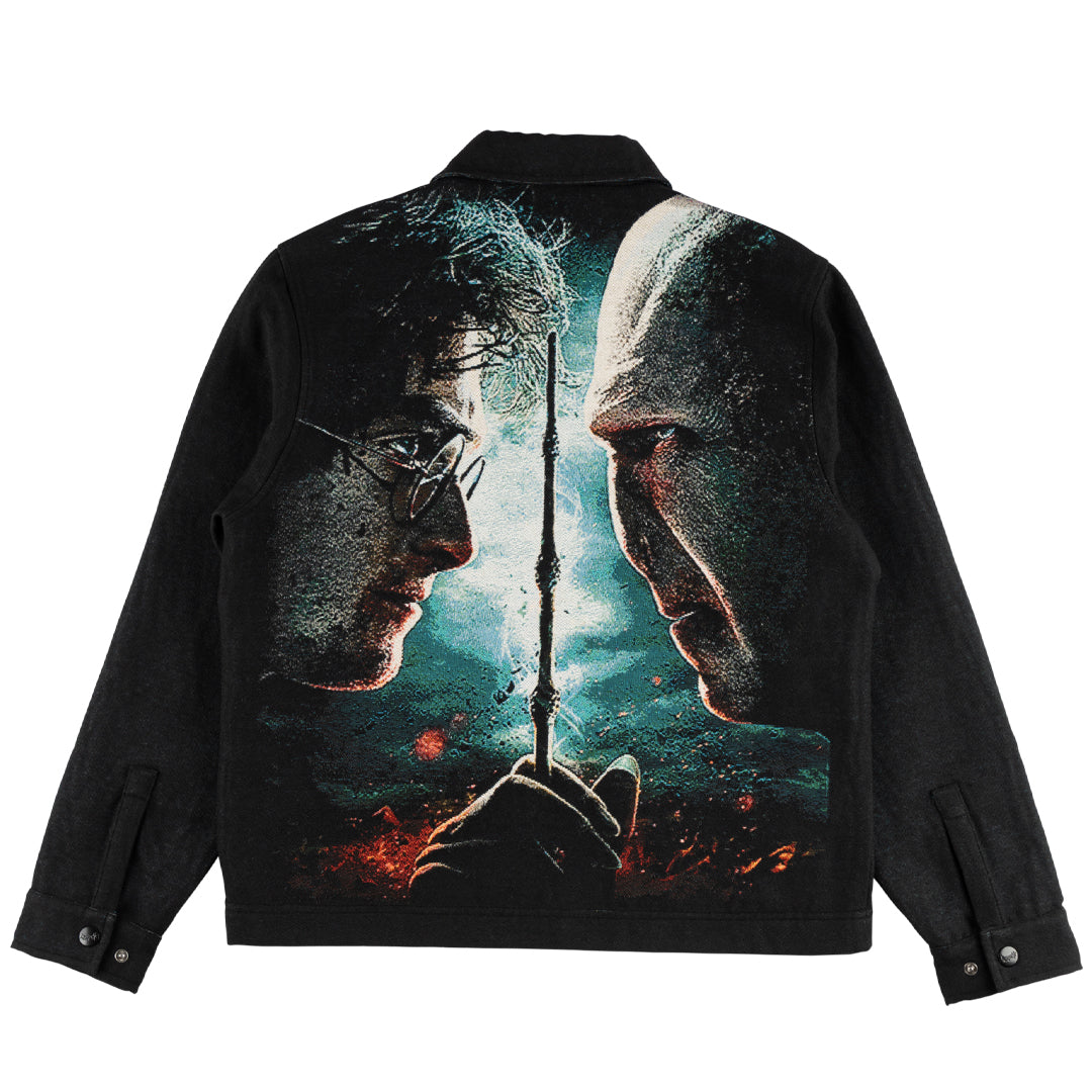 WELCOME SKATEBOARDS(ウェルカム スケートボード)| HARRY POTTER X WELCOME FINALE TAPESTRY L/S ZIP JACKET / BLACK | スノーボード・スケートボードのTACTICS JAPAN