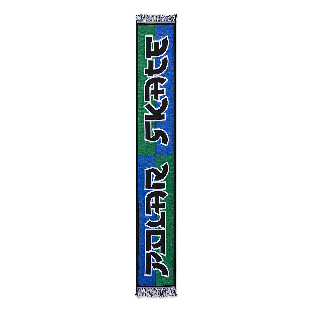 POLAR SKATE CO.(ポーラー スケート カンパニー)| SQUARES FOOTBALL SCARF / BLUE/GREEN | スノーボード・スケートボードのTACTICS JAPAN