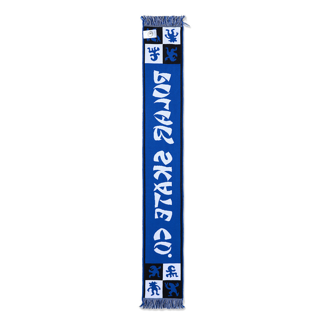 POLAR SKATE CO. (ポーラー スケート カンパニー)| CHECKERS FOOTBALL SCARF / BLUE | スノーボード・スケートボードのTACTICS JAPAN