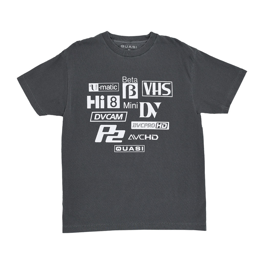 QUASI SKATEBOARDS(クアジ スケートボード)| FORMATS TEE / FADED BLACK | スノーボード・スケートボードのTACTICS JAPAN