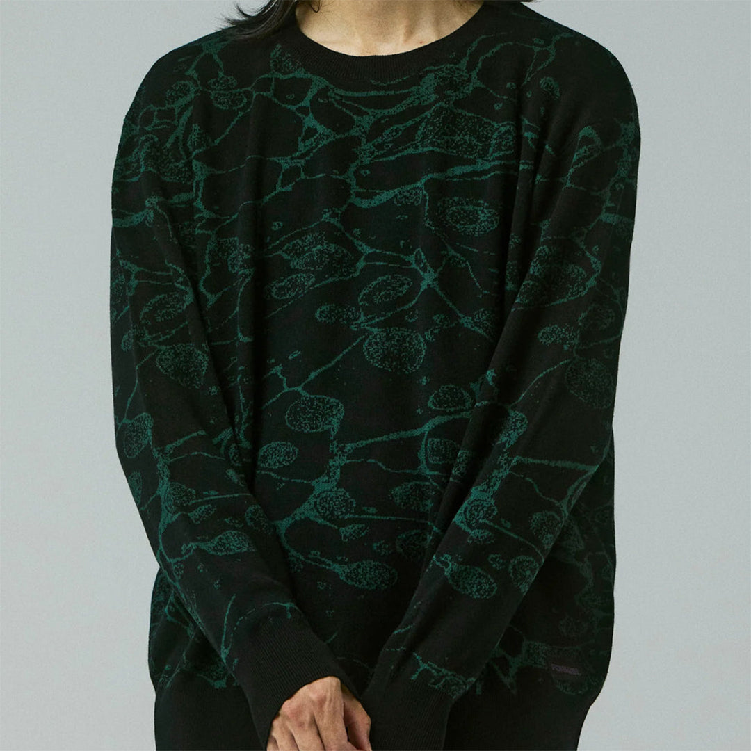 FORMER(フィーマー)| GLOBAL MIND CREW KNIT / BLACK | スノーボード・スケートボードのTACTICS JAPAN