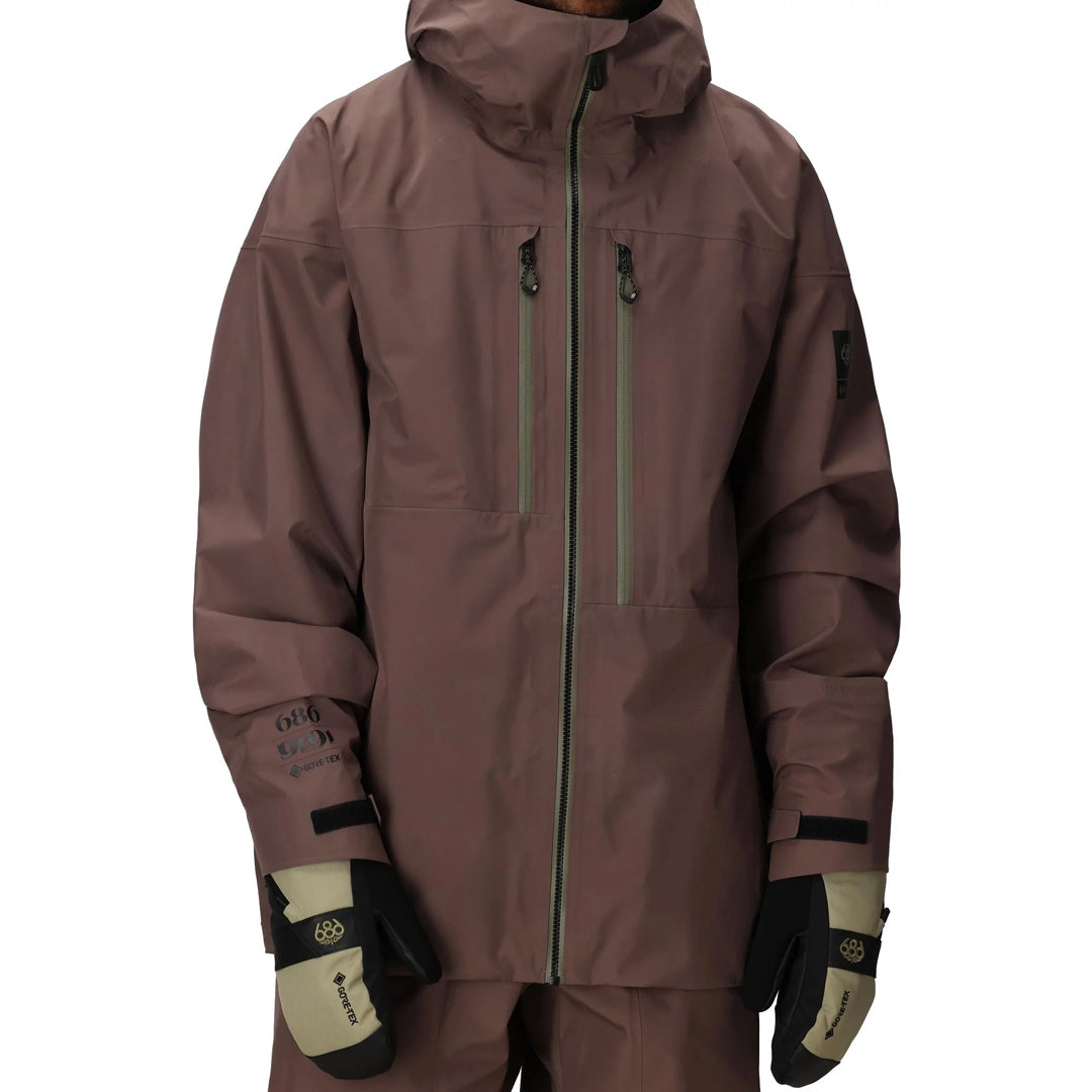 686 (シックス エイト シックス) | GORE-TEX 3L ATV THERMAGRAPH INSULATED JACKET / PEPPERCORN | スノーボード・スケートボードのTACTICS JAPAN