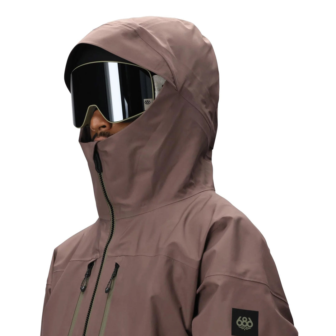 686 (シックス エイト シックス) | GORE-TEX 3L ATV THERMAGRAPH INSULATED JACKET / PEPPERCORN | スノーボード・スケートボードのTACTICS JAPAN