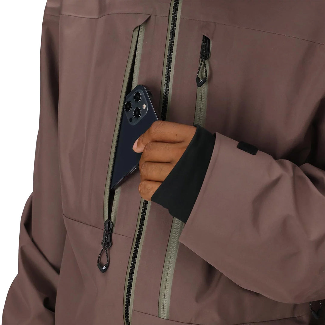 686 (シックス エイト シックス) | GORE-TEX 3L ATV THERMAGRAPH INSULATED JACKET / PEPPERCORN | スノーボード・スケートボードのTACTICS JAPAN