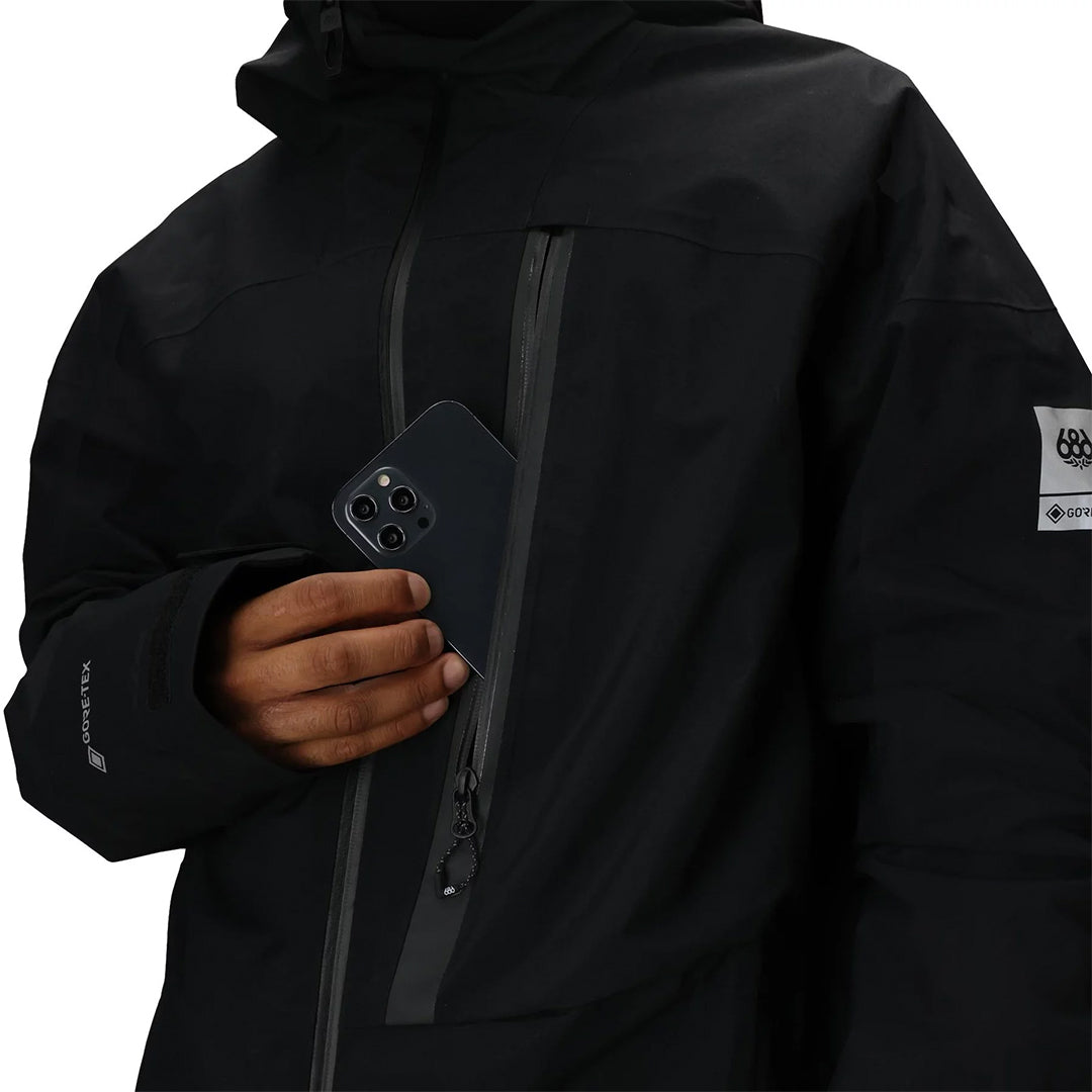686(シックス エイト シックス)| GORE-TEX GT THERMAGRAPH INSULATED JACKET / BLACK | スノーボード、スケートボードのTACTICS JAPAN
