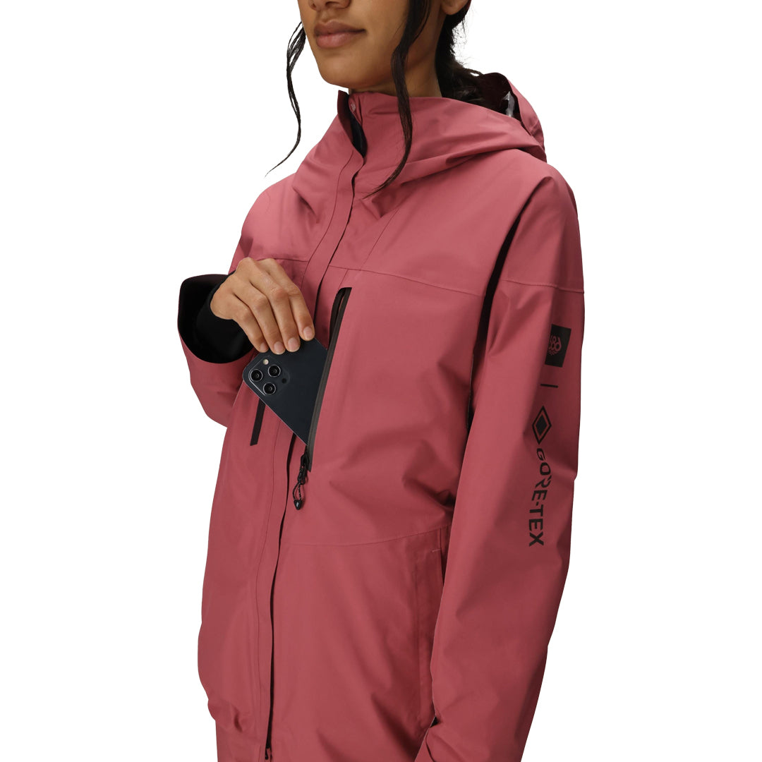 686 (シックス エイト シックス) | WOMEN'S GORE-TEX SKYLINE THERMAGRAPH JACKET / ROSEWOOD | スノーボード・スケートボードのTACTICS JAPAN