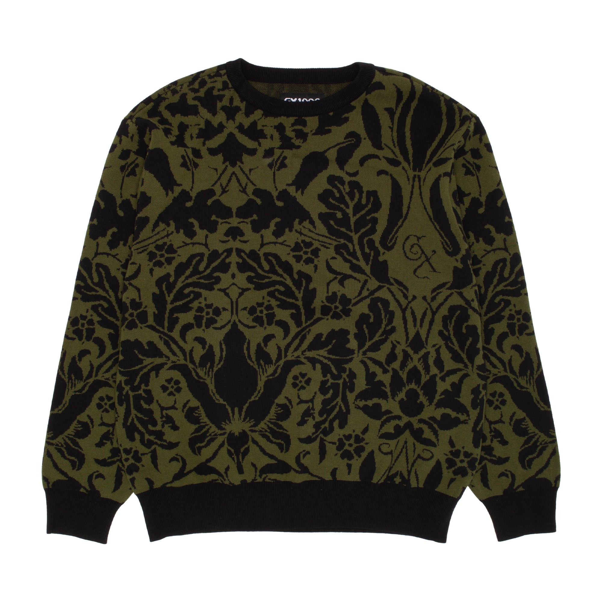 GX1000(ジーエックスワンサウザンド)| JACQUARD KNIT SWEATER FLORAL | スノーボード・スケートボードのTACTICS JAPAN